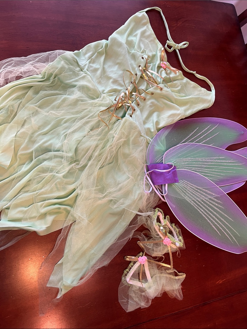 Tinkerbell costume set green fairy dress Bristol novelty